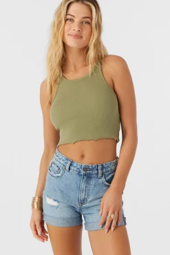 Women O’Neill Tops<ALYX RIB KNIT TANK TOP