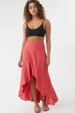 Women O’Neill Bottoms<AMBROSIO HIGH-LOW MAXI SKIRT