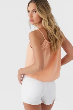 Women O’Neill Cover-Ups|Tops<ANYA CRINKLE DOUBLE GAUZE TANK TOP
