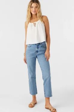 Women O’Neill Tops<ANYA CRINKLE DOUBLE GAUZE TANK TOP
