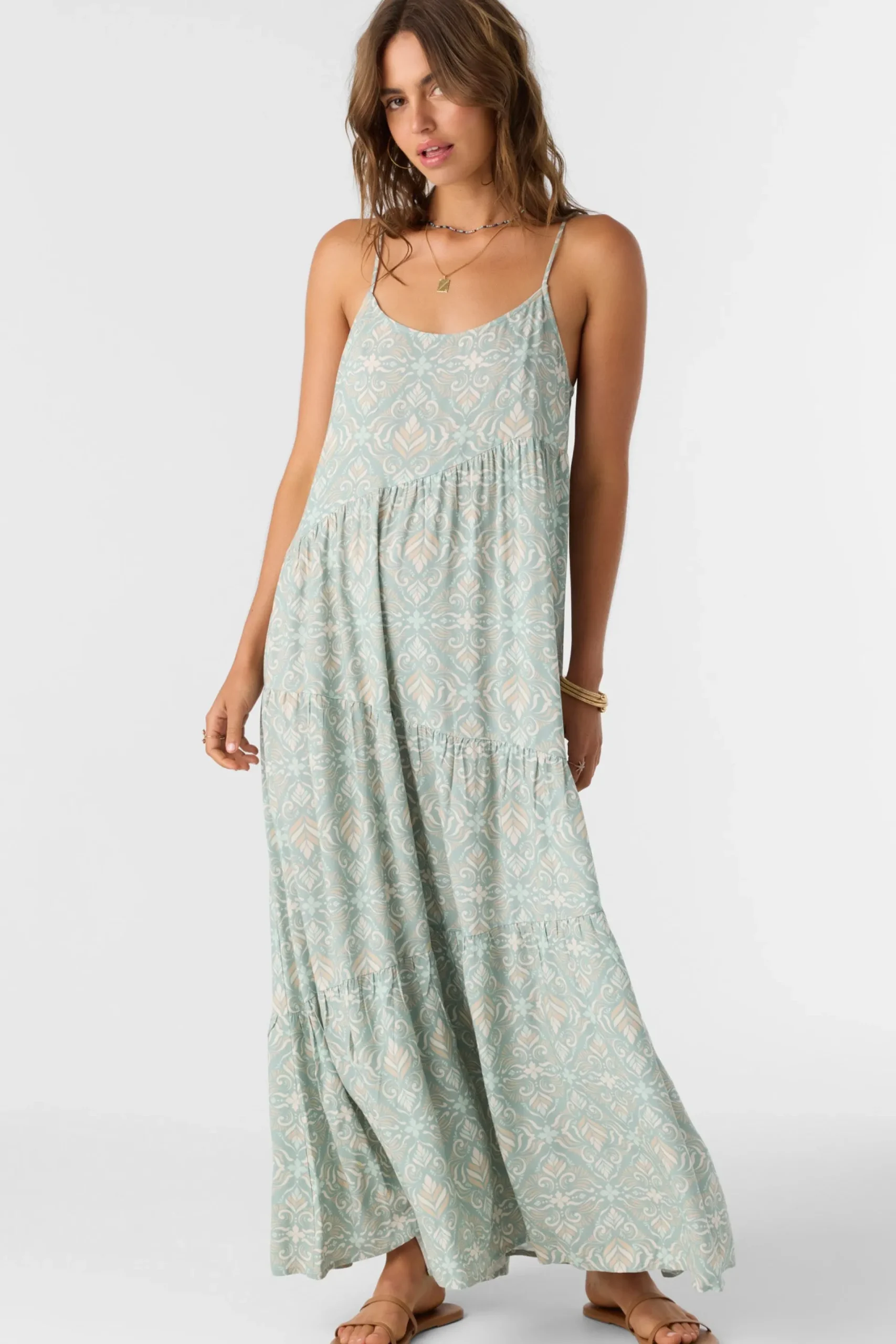 Women O’Neill Dresses<ARIETTE MARIA TILE MAXI DRESS