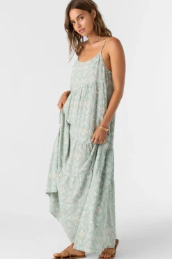 Women O’Neill Dresses<ARIETTE MARIA TILE MAXI DRESS