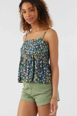 Women O’Neill Tops<ASTORIA LAYLA FLORAL TANK TOP
