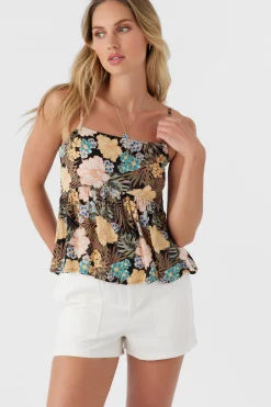 Women O’Neill Tops<ASTORIA MACAW TROPICAL TANK TOP