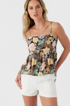 Women O’Neill Tops<ASTORIA MACAW TROPICAL TANK TOP