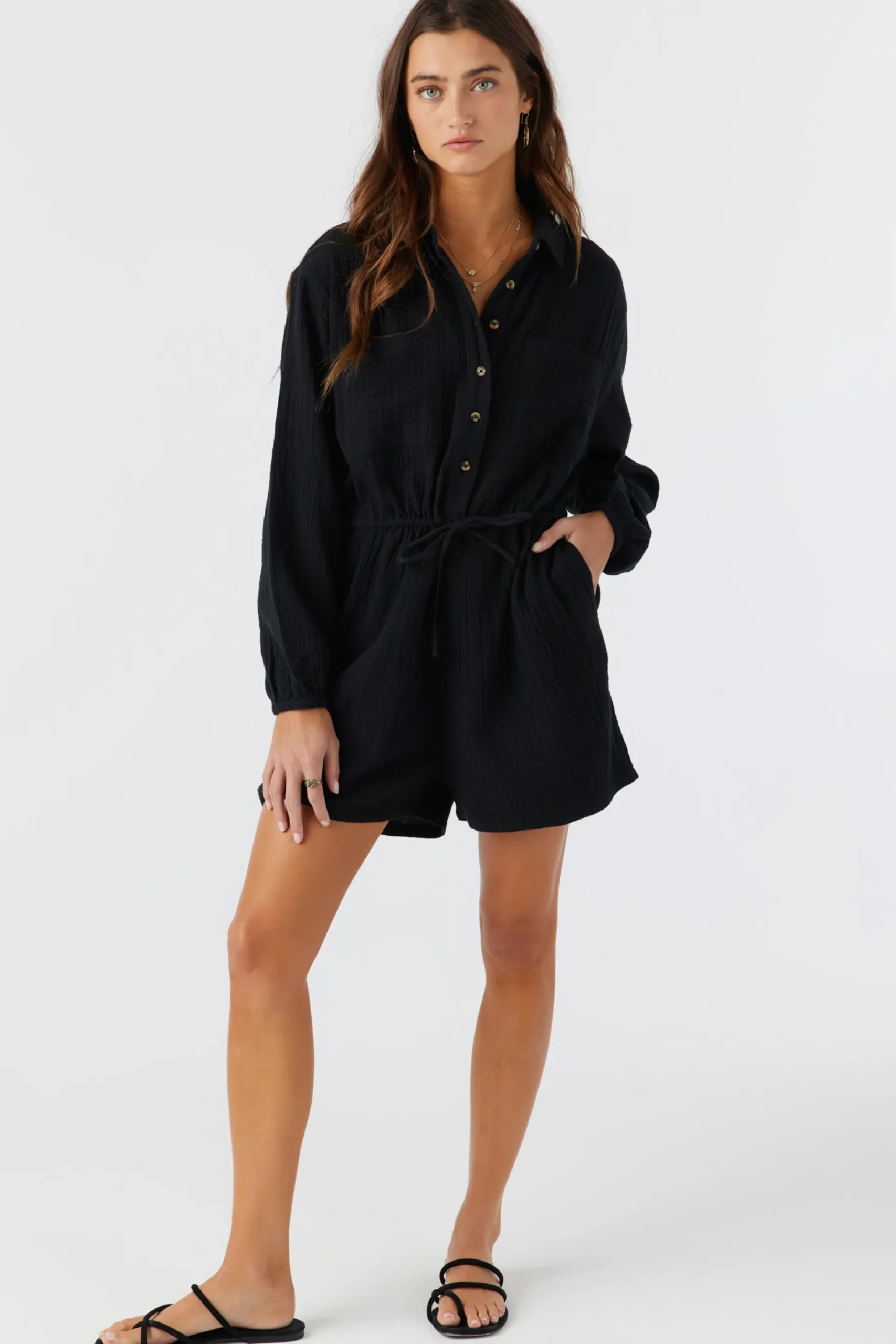 Women O’Neill Jumpsuits & Rompers<AVALA COTTON CRINKLE DOUBLE GAUZE ROMPER