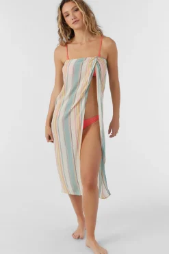 Women O’Neill Cover-Ups<BEACHBOUND STRIPE HANALEI MAXI SKIRT COVER-UP