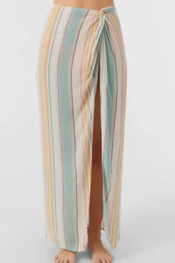 Women O’Neill Cover-Ups<BEACHBOUND STRIPE HANALEI MAXI SKIRT COVER-UP