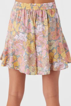 Women O’Neill Bottoms<BENNIE JANIS FLORAL FLOWY SHORTS