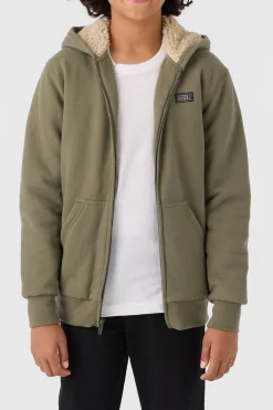 Kids/BOY O’Neill Pullovers<BOY'S FIFTY TWO HIGH PILE LINED ZIP FLEECE