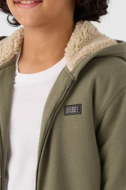 Kids/BOY O’Neill Pullovers<BOY'S FIFTY TWO HIGH PILE LINED ZIP FLEECE