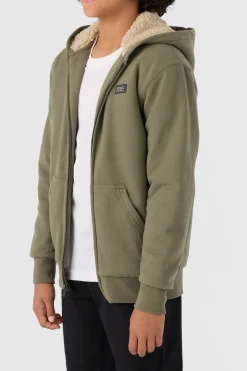 Kids/BOY O’Neill Pullovers<BOY'S FIFTY TWO HIGH PILE LINED ZIP FLEECE