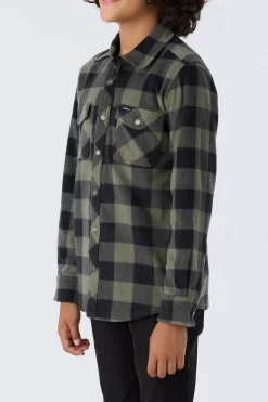 Kids/BOY O’Neill Tops<BOY'S GLACIER PLAID SUPERFLEECE SHIRT