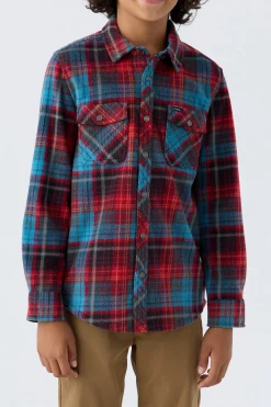 Kids/BOY O’Neill Tops<BOY'S GLACIER PLAID SUPERFLEECE SHIRT