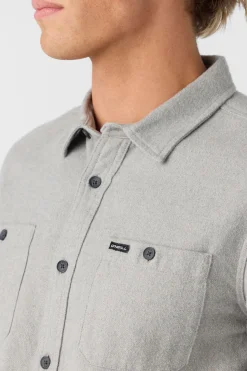 O’Neill Shirts & Flannels<BREAKWATER SOLID FLANNEL STANDARD FIT SHIRT
