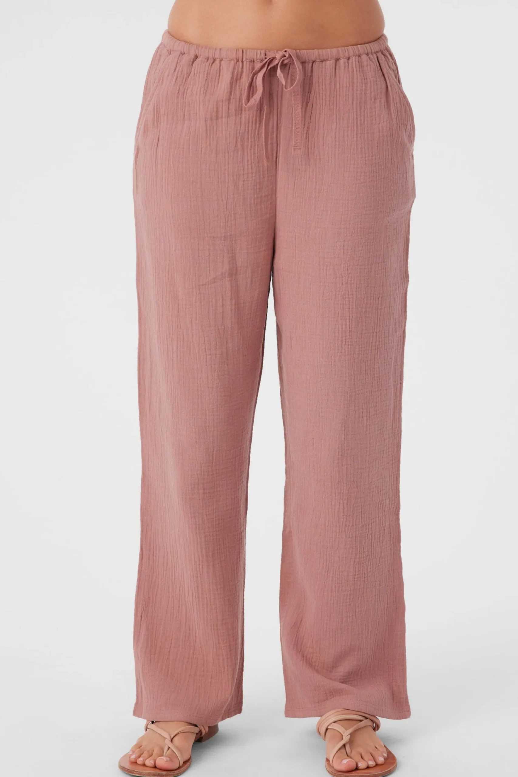 Women O’Neill Bottoms<BRENDA CRINKLE DOUBLE GAUZE BEACH PANTS