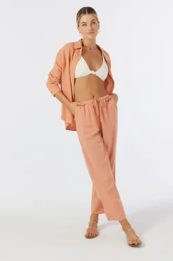 Women O’Neill Cover-Ups|Bottoms<BRENDA CRINKLE DOUBLE GAUZE BEACH PANTS