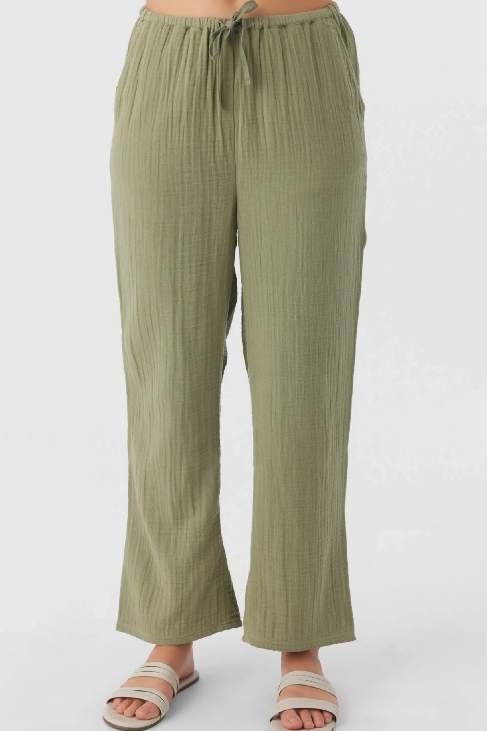 Women O’Neill Cover-Ups|Bottoms<BRENDA CRINKLE DOUBLE GAUZE BEACH PANTS