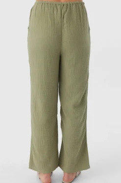 Women O’Neill Cover-Ups|Bottoms<BRENDA CRINKLE DOUBLE GAUZE BEACH PANTS