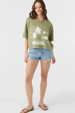Women O’Neill Graphic Tees & Tanks<BY THE SEASIDE TEE