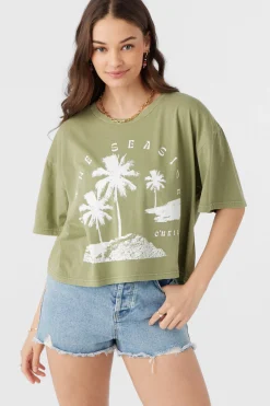 Women O’Neill Graphic Tees & Tanks<BY THE SEASIDE TEE