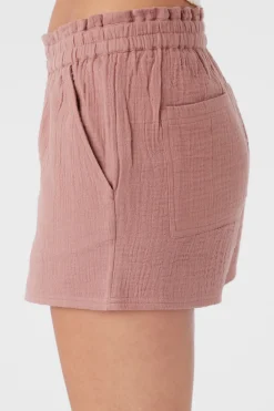 Women O’Neill Bottoms<CARLA CRINKLE DOUBLE GAUZE BEACH SHORTS