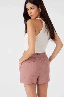Women O’Neill Bottoms<CARLA CRINKLE DOUBLE GAUZE BEACH SHORTS