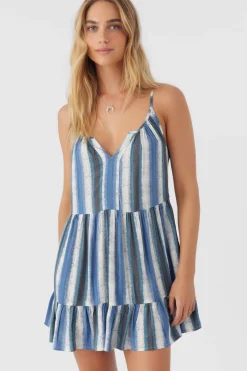 Women O’Neill Dresses<CHERI FADE STRIPE TIERED DRESS