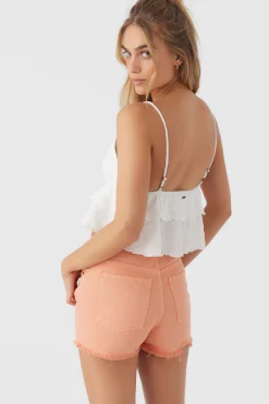 Women O’Neill Tops<CHLOEY TEXTURED KNIT TIERED TANK TOP