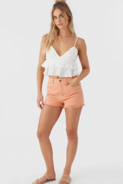Women O’Neill Tops<CHLOEY TEXTURED KNIT TIERED TANK TOP