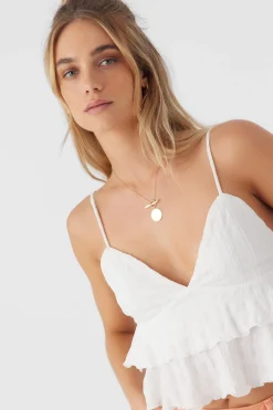 Women O’Neill Tops<CHLOEY TEXTURED KNIT TIERED TANK TOP