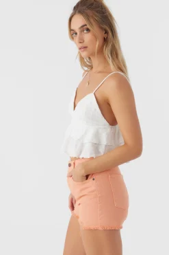 Women O’Neill Tops<CHLOEY TEXTURED KNIT TIERED TANK TOP