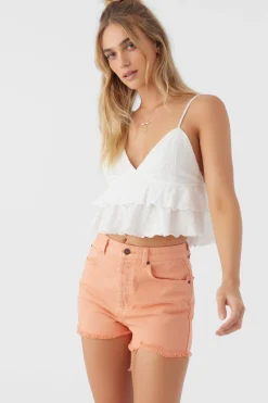 Women O’Neill Tops<CHLOEY TEXTURED KNIT TIERED TANK TOP
