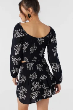 Women O’Neill Bottoms<CIERRA NADIA PAISLEY SMOCKED MINI SKIRT