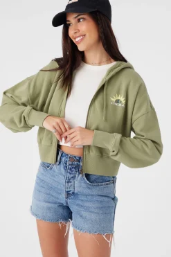 Women O’Neill Sweaters, Hoodies & Fleece<DARCIE HOODED ZIP FLEECE JACKET