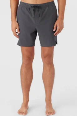 O’Neill Side Pockets<DIVERGENT ELASTIC WAIST LINED 17" SWIM TRUNKS