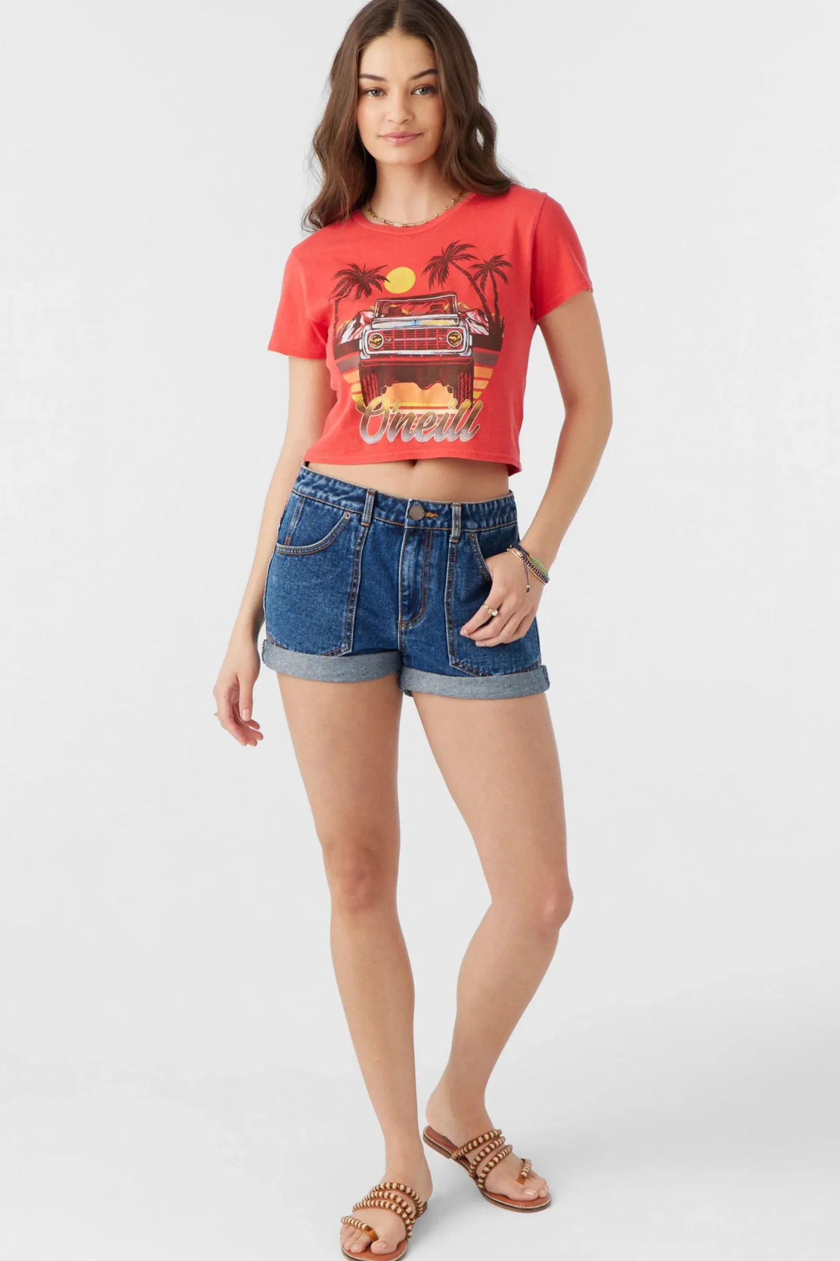 Women O’Neill Graphic Tees & Tanks<DRIVE WILD TEE