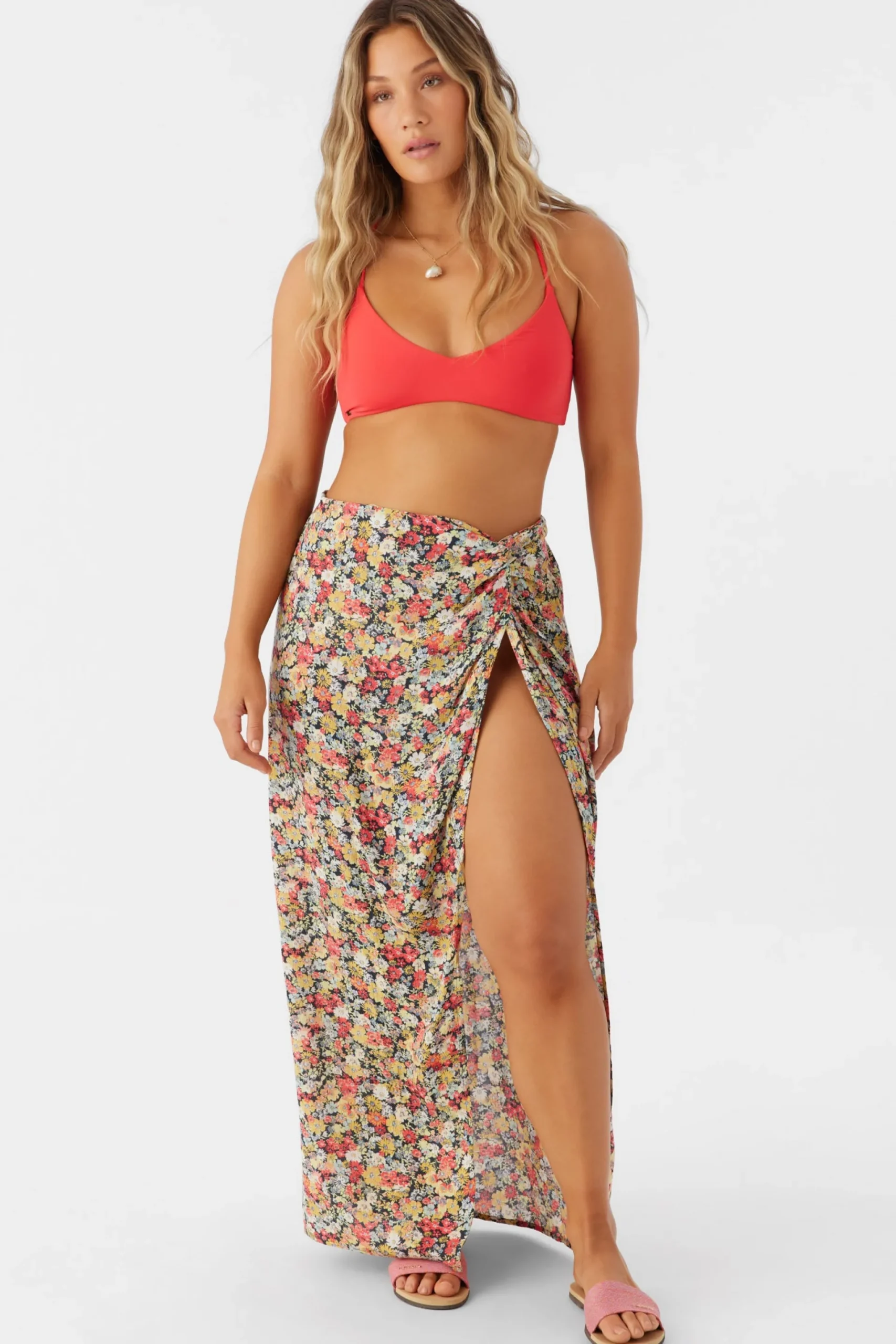 Women O’Neill Cover-Ups<EDEN DITSY HANALEI MAXI SKIRT COVER-UP