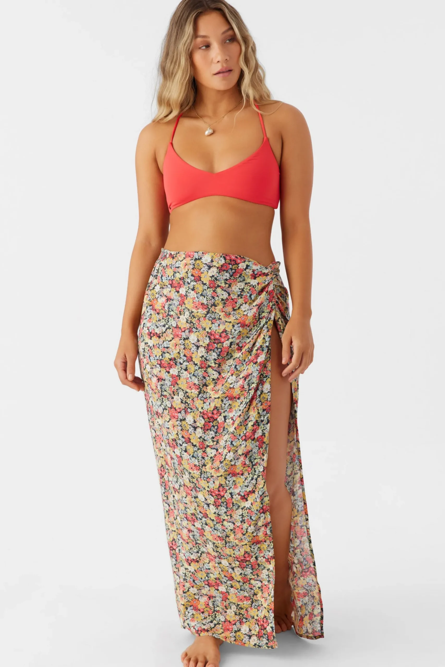 Women O’Neill Cover-Ups<EDEN DITSY HANALEI MAXI SKIRT COVER-UP