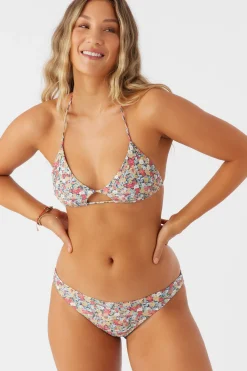 Women O’Neill Halter|Bikini Tops<EDEN DITSY MADRID CUTOUT BRALETTE TOP