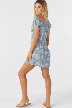 Women O’Neill Dresses<ELLISON EMILIA FLORAL OFF-THE-SHOULDER MINI DRESS