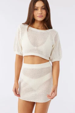 Women O’Neill Cover-Ups<ERIN CROCHET MINI SKIRT COVER-UP