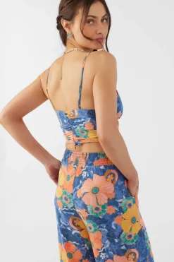 Women O’Neill Tops<FARRAH JADIA FLORAL CROP TOP