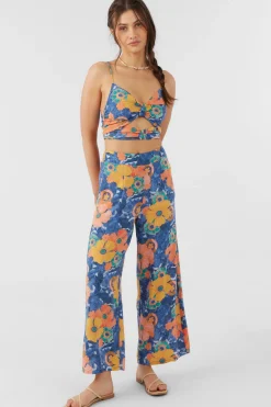 Women O’Neill Tops<FARRAH JADIA FLORAL CROP TOP
