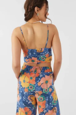 Women O’Neill Tops<FARRAH JADIA FLORAL CROP TOP