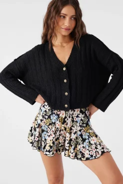 Women O’Neill Sweaters, Hoodies & Fleece<FERRIS SWEATER BUTTON FRONT CARDIGAN