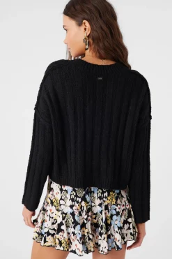Women O’Neill Sweaters, Hoodies & Fleece<FERRIS SWEATER BUTTON FRONT CARDIGAN