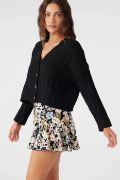 Women O’Neill Sweaters, Hoodies & Fleece<FERRIS SWEATER BUTTON FRONT CARDIGAN