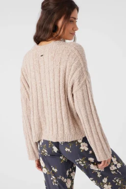 Women O’Neill Sweaters, Hoodies & Fleece<FERRIS SWEATER BUTTON FRONT CARDIGAN