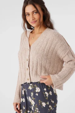 Women O’Neill Sweaters, Hoodies & Fleece<FERRIS SWEATER BUTTON FRONT CARDIGAN